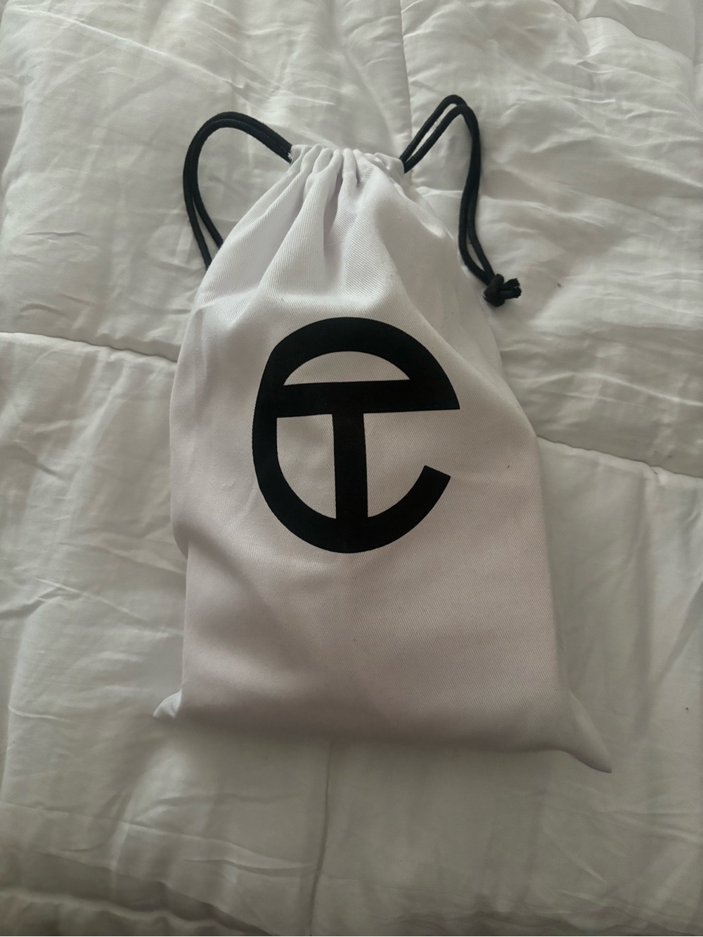 Telfar Pink Mini Tote with Black Logo Patch